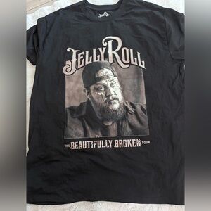 Jelly Roll Black Cotton Blend  Graphic T-Shirt